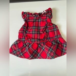 Janie and Jack Red Plaid Ruffle dress